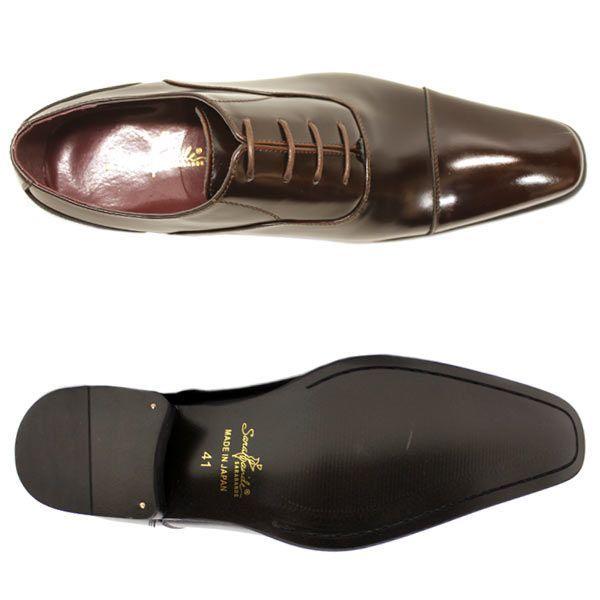 SARABANDE ビジネスシューズ 本革 メンズ 革靴 黒 内羽根