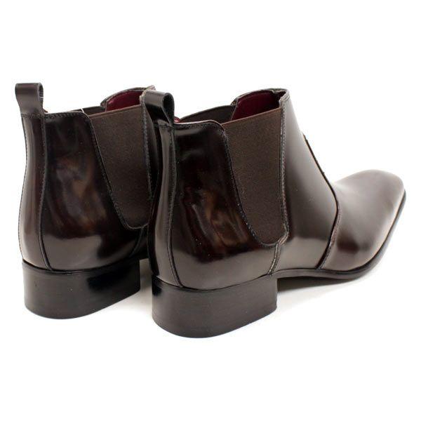 未使用級 サラバンド ビジネスブーツ サイドゴア サイドジップ ブラウン 45 サラバンド ビジネスブーツ サイドゴア サイドジップ ブラウン 45 未