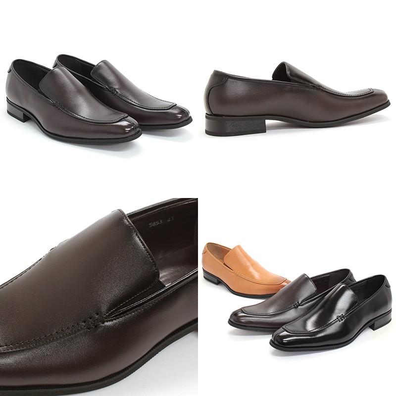 ZINC（ジンク） ビジネスシューズ 本革 メンズ ローファー 撥水 革靴