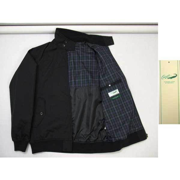 定番 クロコダイル ブルゾン/スイングトップ ワニマーク付 黒【M】【L 