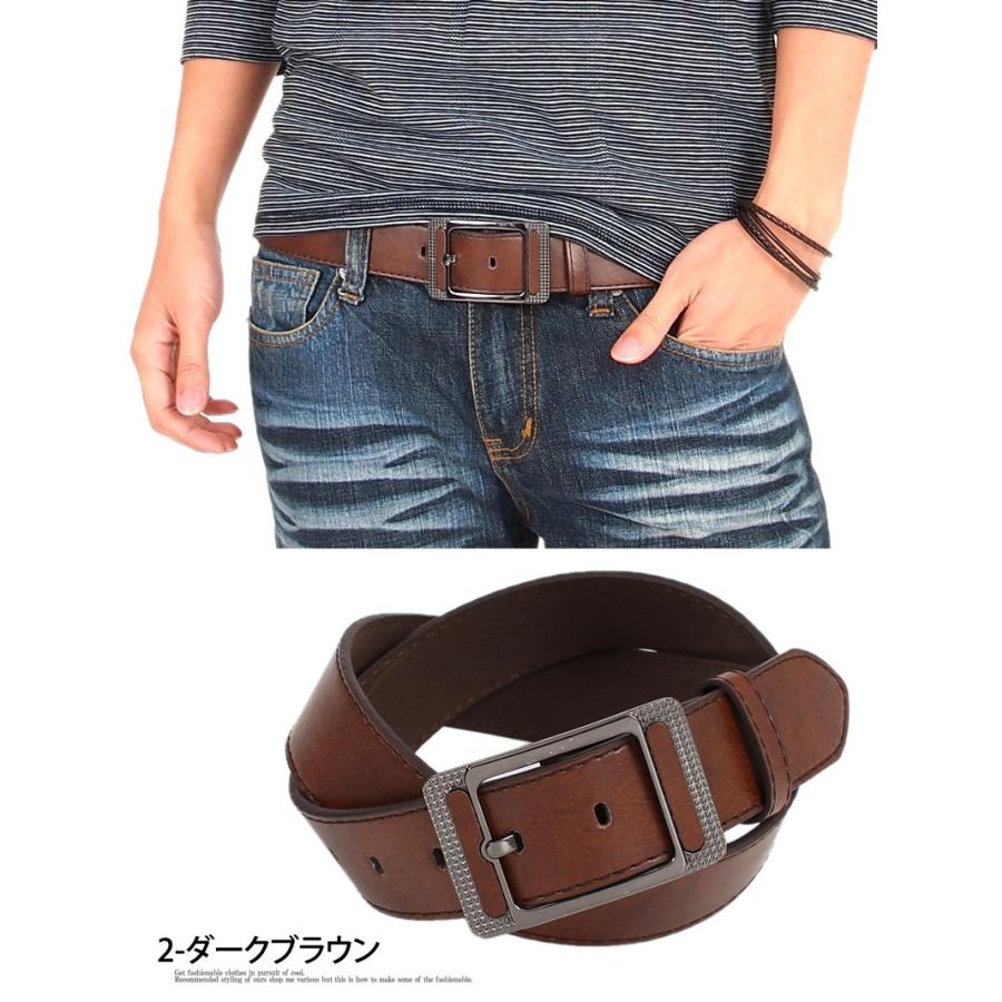 ベルト メンズ スクエアバックル フェイクレザー シンプル 無地 :belt-21-menscasual:メンズカジュアル通販MC(エムシー) - 通販 - Yahoo!ショッピング