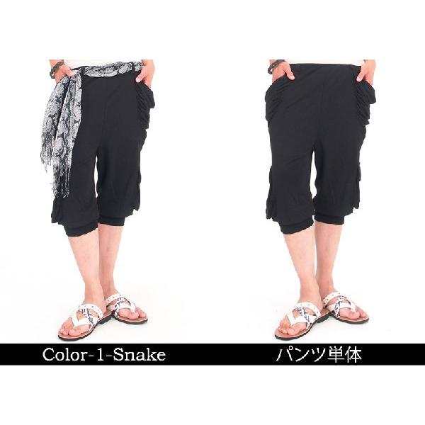 メンズクロップドパンツ サルエル スウェット カーゴ ショートパンツ ハーフパンツ｜menscasual｜02