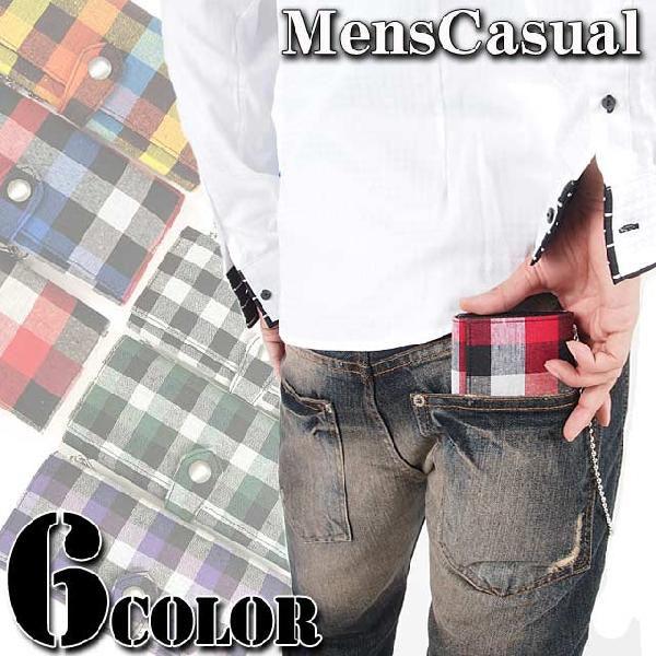 長財布 メンズ 財布 チェック｜menscasual｜02