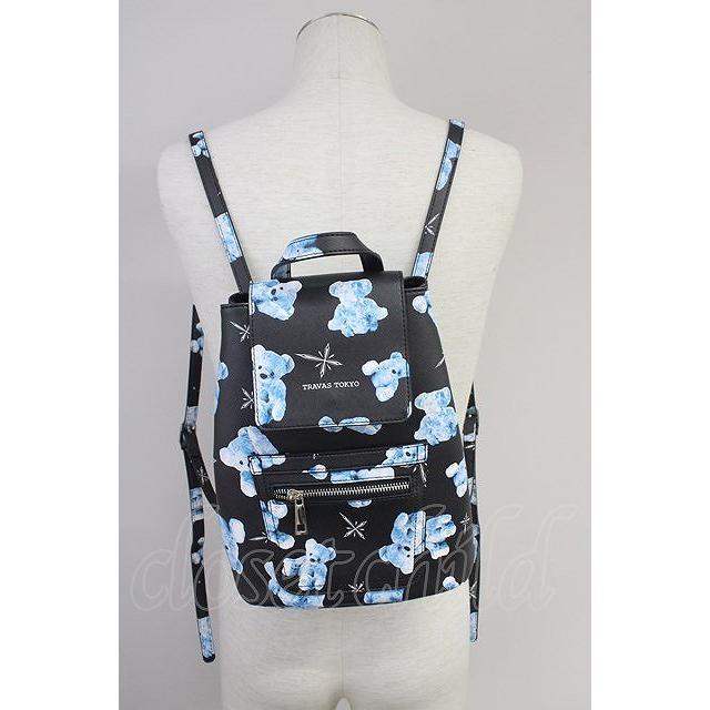 TRAVAS TOKYO 総柄クマリュック TRAVAS TOKYO【トラヴァストーキョー】クマ総柄PUレザーコンパクト