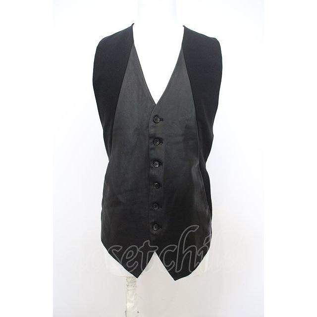 NO ID. BLACK / ラムレザー×TRストレッチベスト O-23-12-30-025-NO-to 