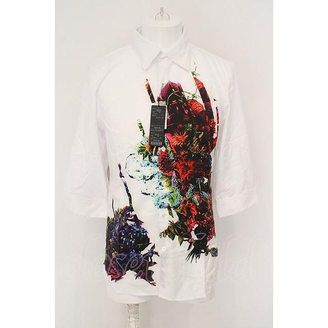 CIVARIZE / マルチカラーフラワープリント六部袖シャツ 46 ホワイト O 