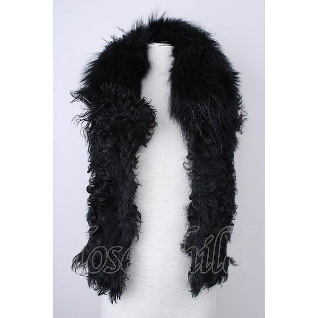 LGB / VEST/FUR/W/M【メンズ1】ラムファーベスト 1 ブラック T-24-11 