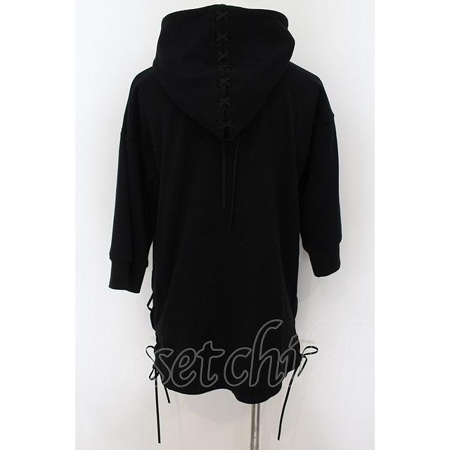 CIVARIZE / Exceed 7分袖レースアップライダースパーカー 44 ブラック 