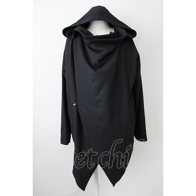 CIVARIZE / Trooperドレープフーデッドコート 46 ブラック T-24-12-24