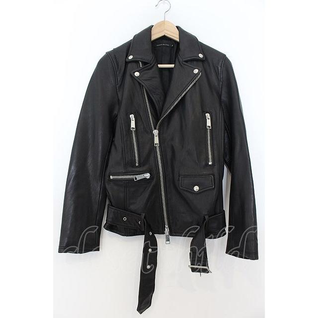 FUGAラムレザーダブルライダースジャケットsize44　archive GOSTAR DE FUGA / Decipher ラムレザーダブルライダース