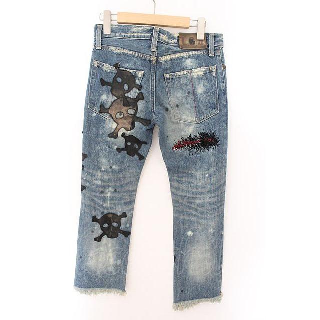 LGB / ST101/SHT(2) スカルパッチショートデニムパンツ 25