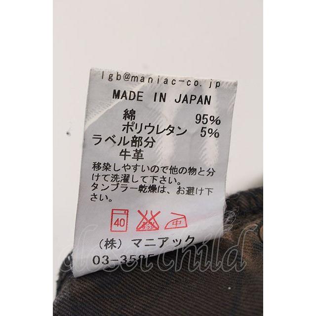 LGB / ST103/3/4/ クロップドブリーチデニムパンツ 26 グレー O-25-02 