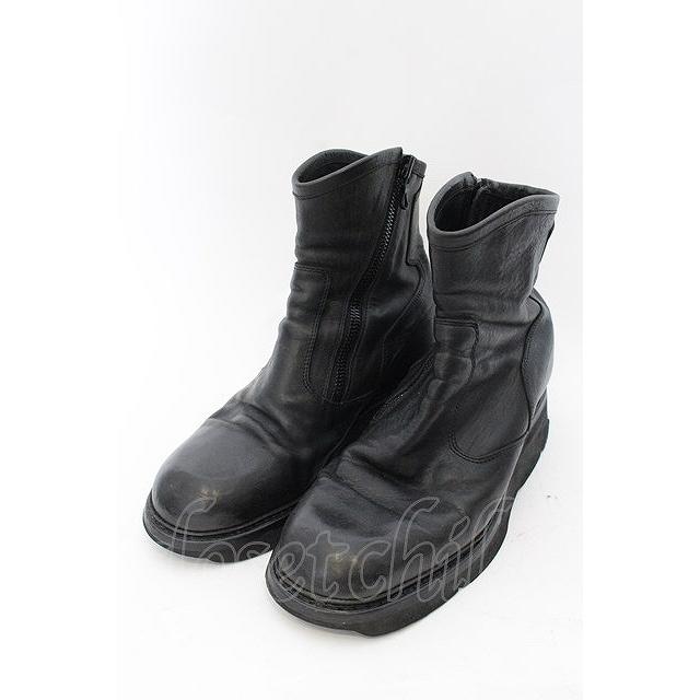 JULIUS / サイドジップエレベーターブーツ 2（約27cm） ブラック O-24