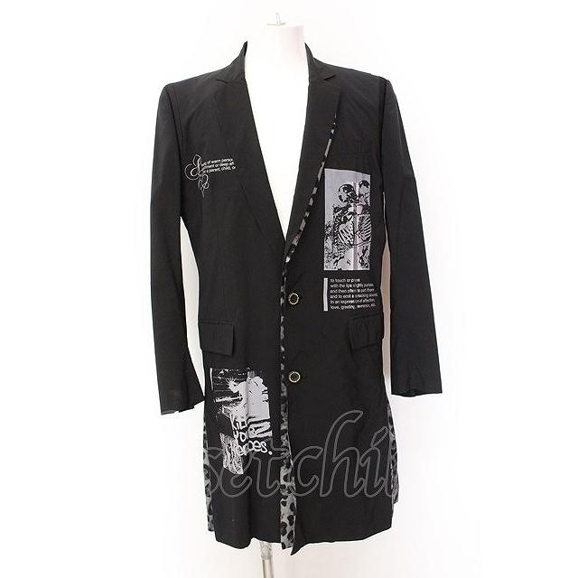 BLACK HONEY CHILI COOKI / プリントロングジャケット 3 ブラック O-25