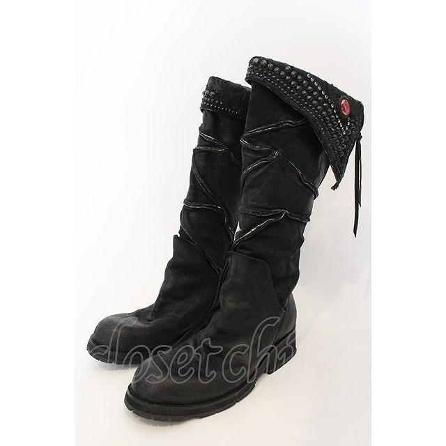 KMRii / Crush Jet Boots CUSTOM ブーツ ブラック O-24-12-29-089-KM