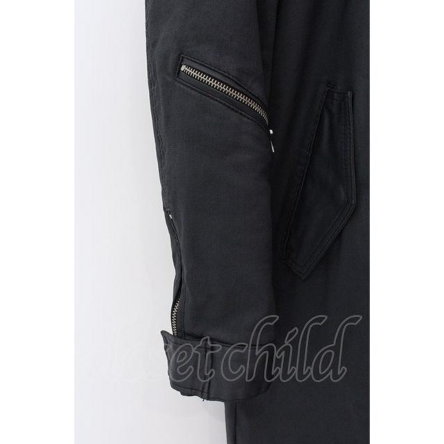 CIVARIZE / Arsenalファー付きコーティングモッズコート 44 ブラック O