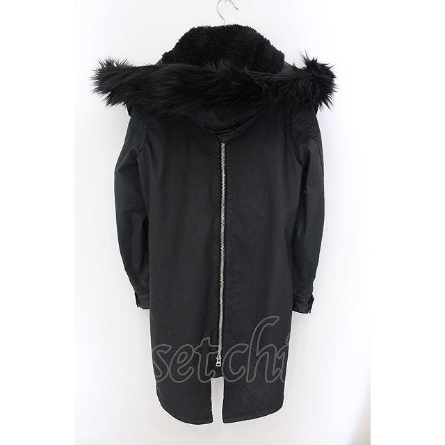 CIVARIZE / Arsenalファー付きコーティングモッズコート 44 ブラック O