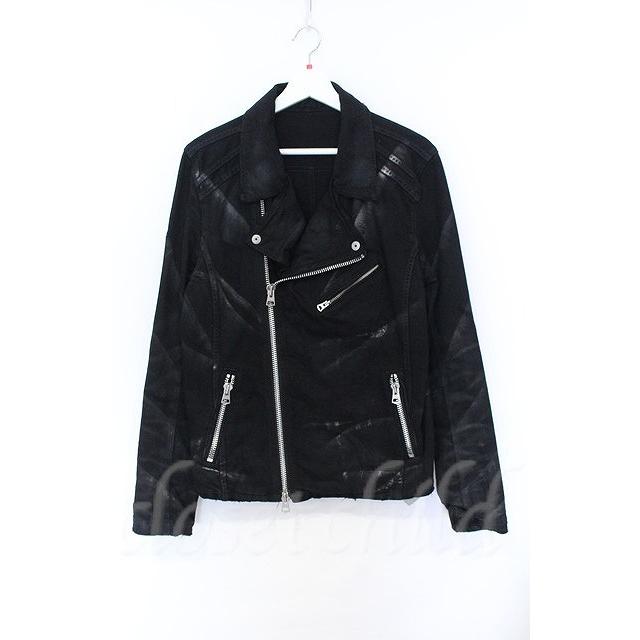 CIVARIZE / Transcend 加工デニムライダースジャケット 46 ブラック O 
