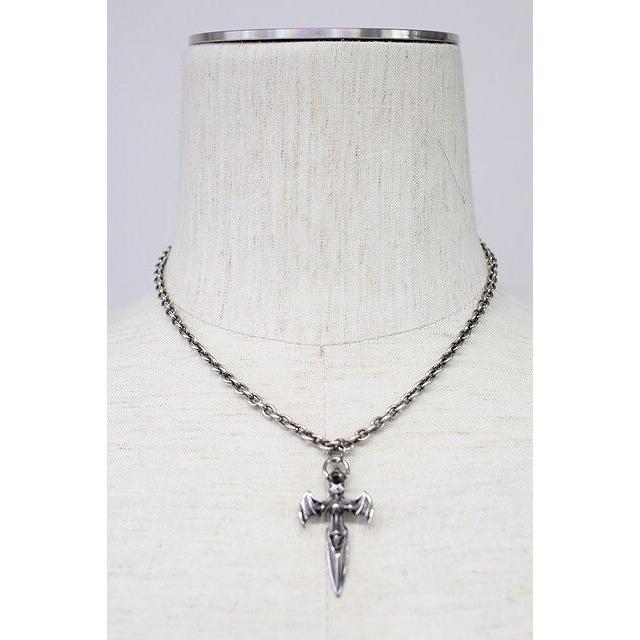 Gackt / 上弦の月ネックレス シルバー T-25-10-30-034-GA-ac-YM-ZT191