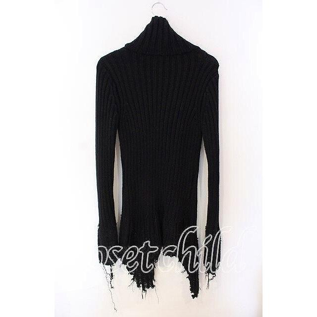 CIVARIZE / ヘヴィテレコニットデストロイZIPUPカーディガン 44 