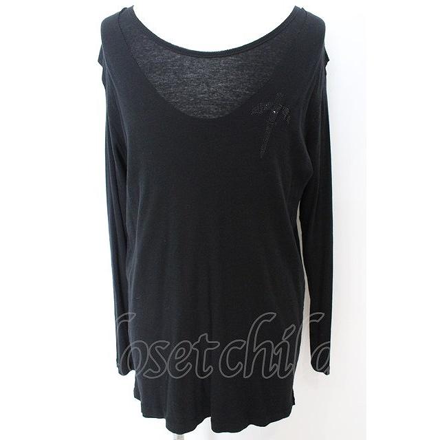 SWITCHBLADE / STONE LAYERED カットソー L ブラック O-25-09-04-015 