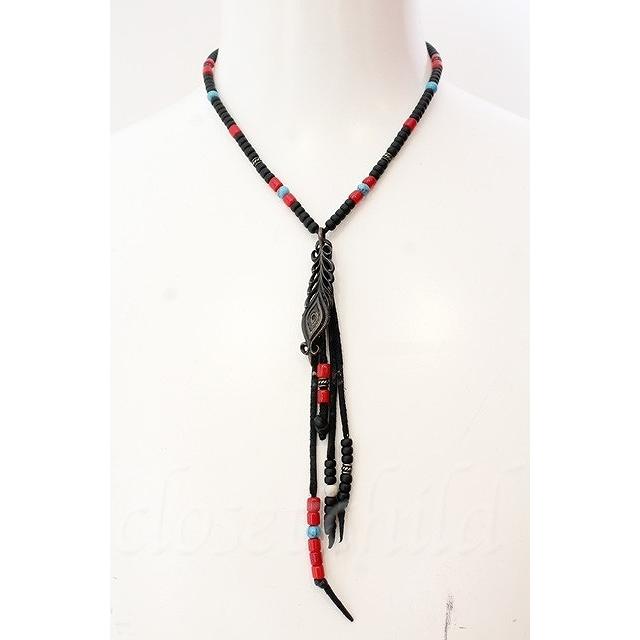 BLACK HONEY CHILI COOKIE / Peacock Feather Beads ネックレス 