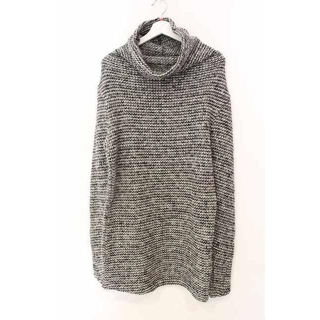 A.F ARTEFACT / HIGH NECK RIB KNIT リブニットソー 2 グレー O-25-12 