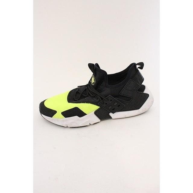 NIKE / AIR HUARACHE DRIFT スニーカー 28cm ブラックxボルト O-26-04 