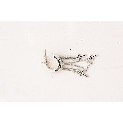 Justin Davis / DANGLING CROSS ピアス シルバー O-26-05-02-029-Ju-ac