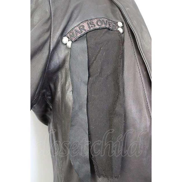 SWITCHBLADE ジャケット.SPECIAL REMAKE LEATHER LONG /ブラック/S T 