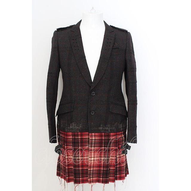 Roen ジャケット.フラップ切り替えコーティングテーラード