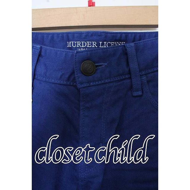 MURDER LICENSE パンツ.カラーストレッチスキニーデニム /ブルー/46 O