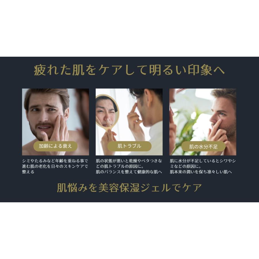 保湿ジェル メンズ DiNOMEN スキンインフィルトレーションモイスチャージェル 乳液 男性 化粧品 コスメ スキンケア エイジングケア 父の日｜menscosme｜04