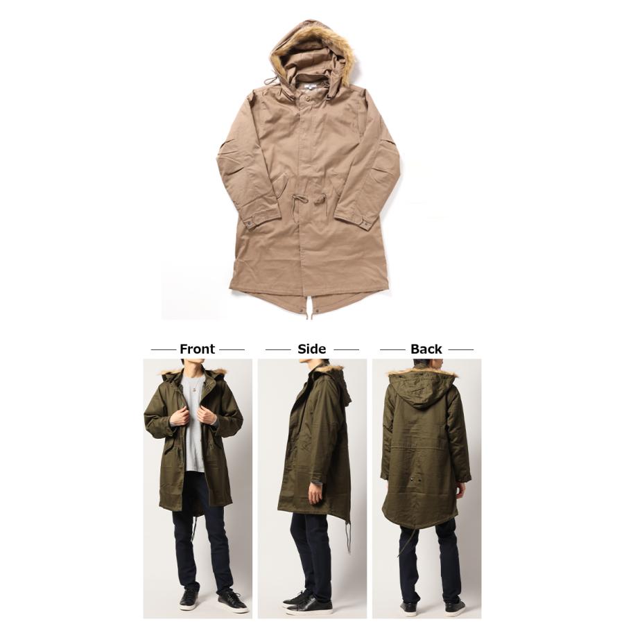 モッズコート メンズ ライナー付き フード脱着 ファー脱着 ミリタリー
