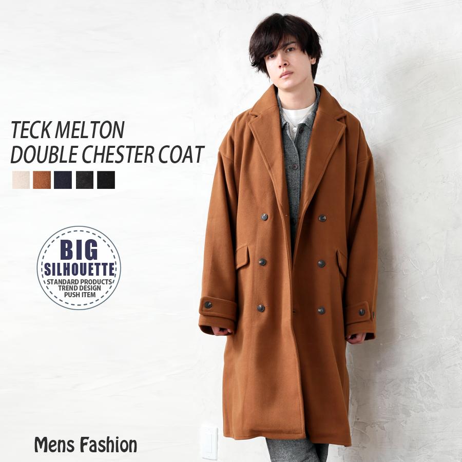 テックメルトンチェスターコート ダブル ロングコート メンズアウター ビジネス 通勤 通学 秋冬 Acca メンズファッション 通販 Yahoo ショッピング