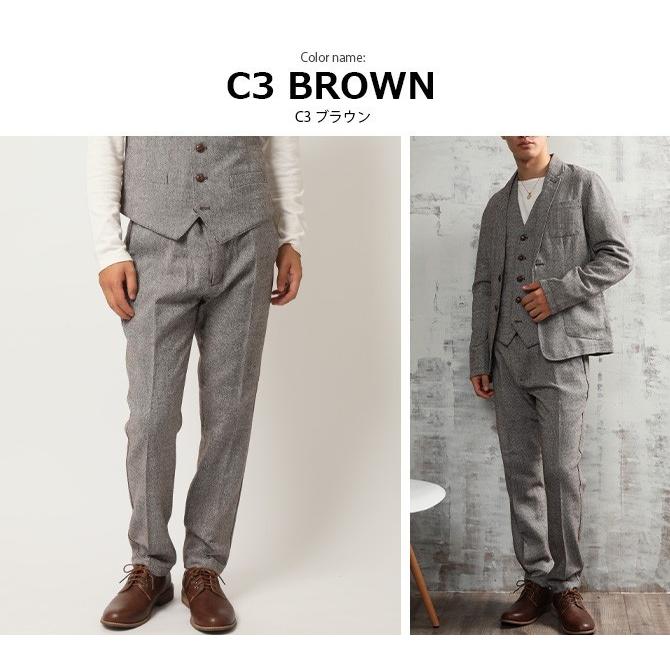 ツイードパンツ メンズ スラックス ウールパンツ ストレートパンツ セットアップ スーツ コーデ Acd17pt メンズファッション 通販 Yahoo ショッピング
