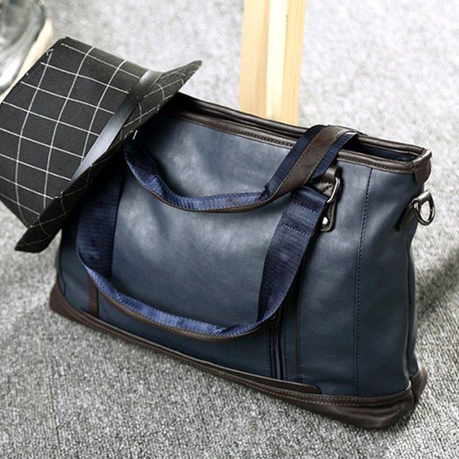 雨にも強いPUレザー トートバッグ メンズ ショルダーバッグ 雨にも強いPUレザー トートバッグ メンズ ショルダーバッグ
