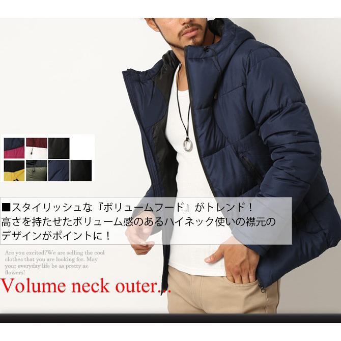 ボリュームフード 中綿ダウンジャケット メンズ ハイスペック仕様 カジュアルアウター パーカー ブルゾン 秋冬｜mensfashion｜17