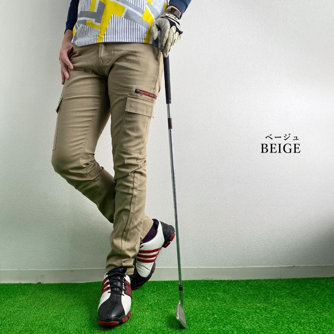 ゴルフパンツ メンズ ストレッチ カーゴパンツ 細身 美脚 パンツ ゴルフパンツ メンズ ストレッチ カーゴパンツ 細身 美脚 パンツ
