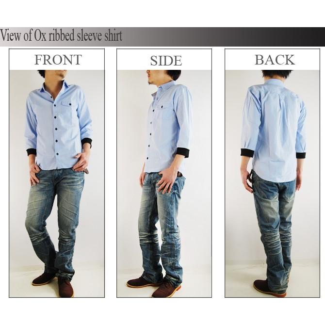 シャツ メンズ 7分袖シャツ カフスリブ付き オックスフォードシャツ スタイリッシュ きれいめ 大人コーデ Acpl メンズファッション 通販 Yahoo ショッピング