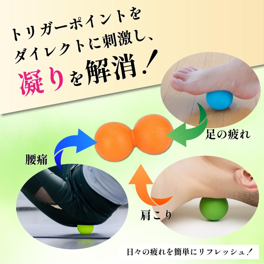 正規代理店 マッサージボール 腰痛 足裏 筋膜 ピーナッツ ストレッチボール トリガーポイント 肩こり 背中 首こり ふくらはぎ ツボ押し リカバリー ボールduo Aynaelda Com