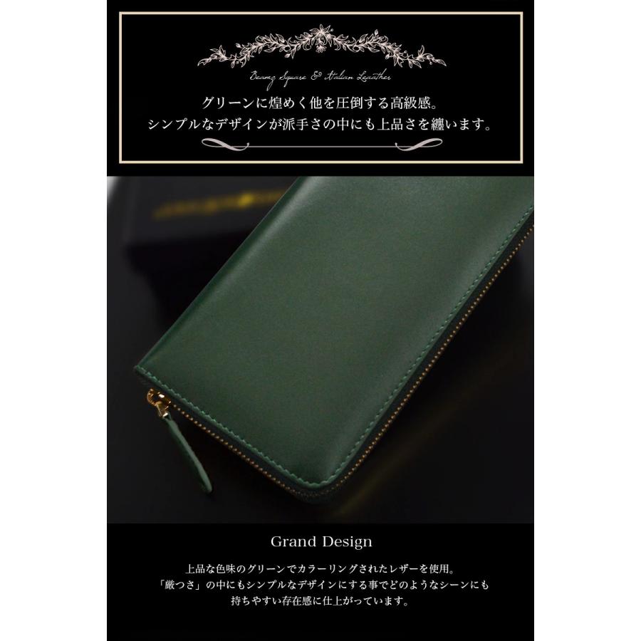 新品【実物】本革 メンズ 長財布 緑 グリーン ブライドル ワックスレザー 財布 メンズ 長財布 本革 レザー 牛革 グリーン ゴールド ギフト 父の