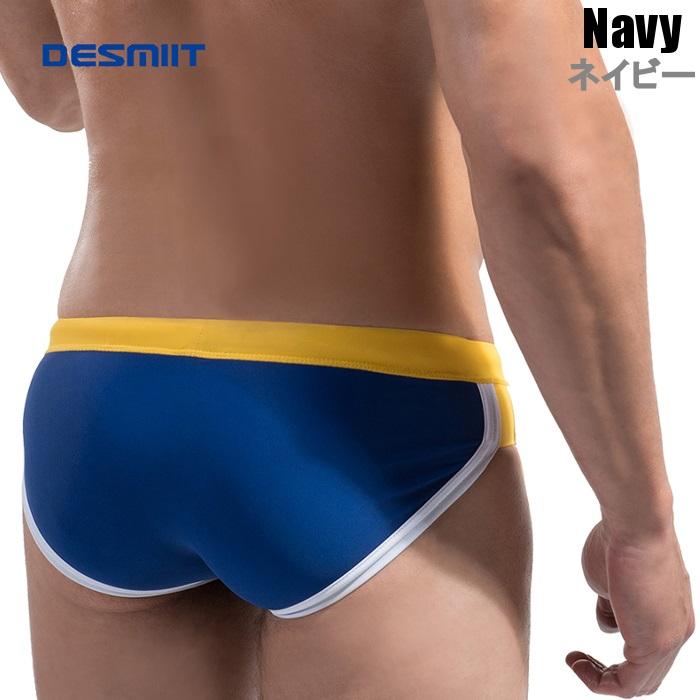 男性水着 メンズスイムウェア 海パン 競パン 競泳パンツ ビキニタイプ ブーメランパンツ ツートンカラー パイピング Desmiit (dedms03) | ブランド登録なし | 16