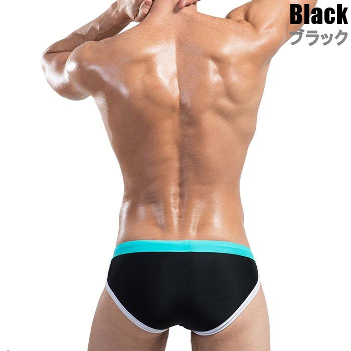 男性水着 メンズスイムウェア 海パン 競パン 競泳パンツ ビキニタイプ ブーメランパンツ ツートンカラー パイピング Desmiit (dedms03) | ブランド登録なし | 07