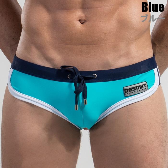 男性水着 メンズスイムウェア 海パン 競パン 競泳パンツ ビキニタイプ ブーメランパンツ ツートンカラー パイピング Desmiit (dedms03) | ブランド登録なし | 11