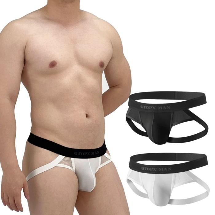 ジョックストラップ ケツ割れ ケツワレ メッシュ生地 部分シースルー