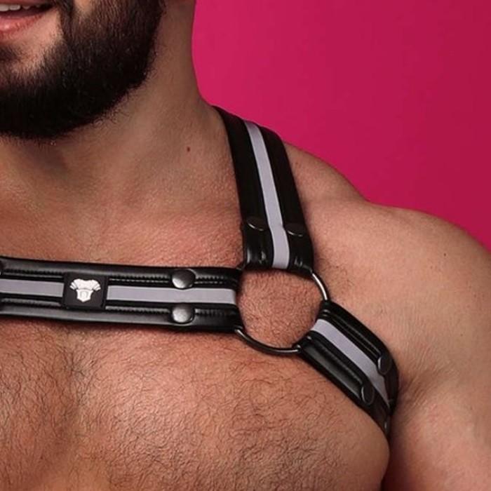男性用ハーネス メンズ レザー風 フェイクレザー ボンテージ コスプレ ステージ パーティ Gogo 衣装 Maskulo マスクロ(ma-ac33)_4