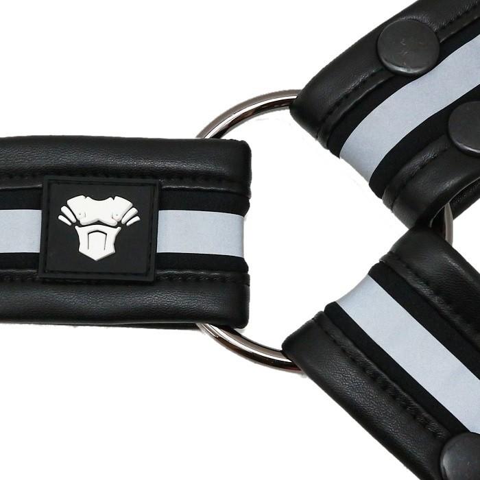 男性用ハーネス メンズ レザー風 フェイクレザー ボンテージ コスプレ ステージ パーティ Gogo 衣装 Maskulo マスクロ(ma-ac33)_7