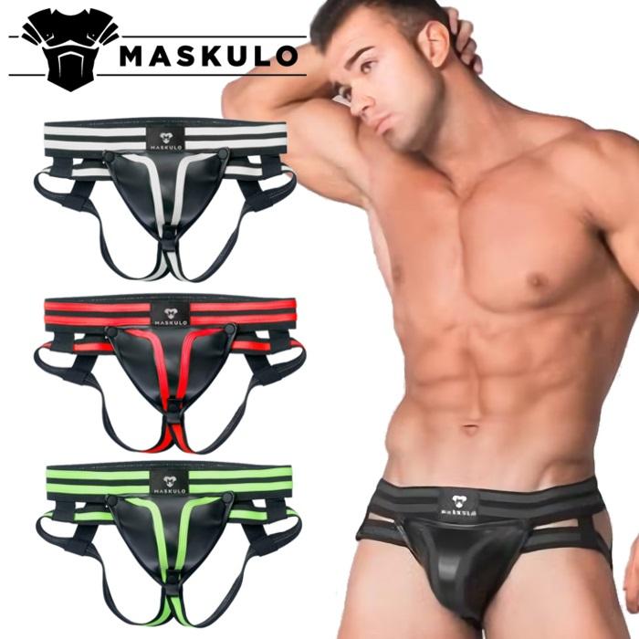 メンズ ジョック ジョックストラップ Maskulo マスクロ ジョック レザー風Youngero Generation Y.｜mensrunway