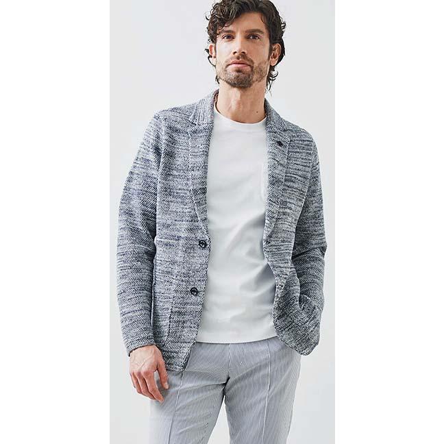 g-stage（ジーステージ） サマーニットジャケット 黒・ベージュM・L